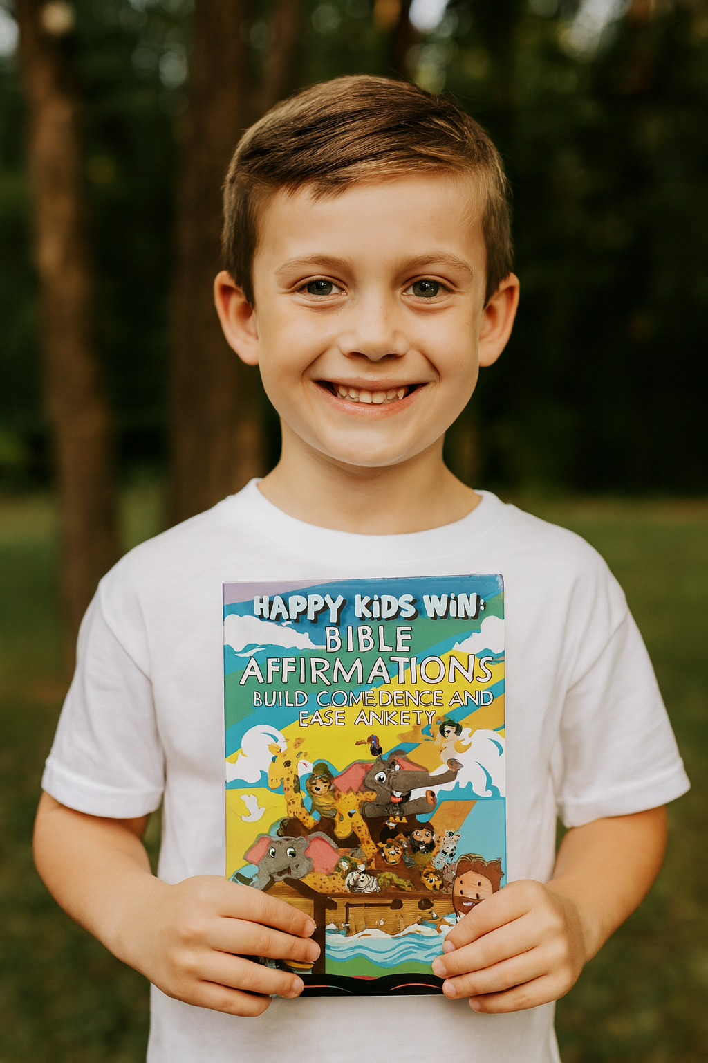 kids celebrating and smiling with hands above their heads