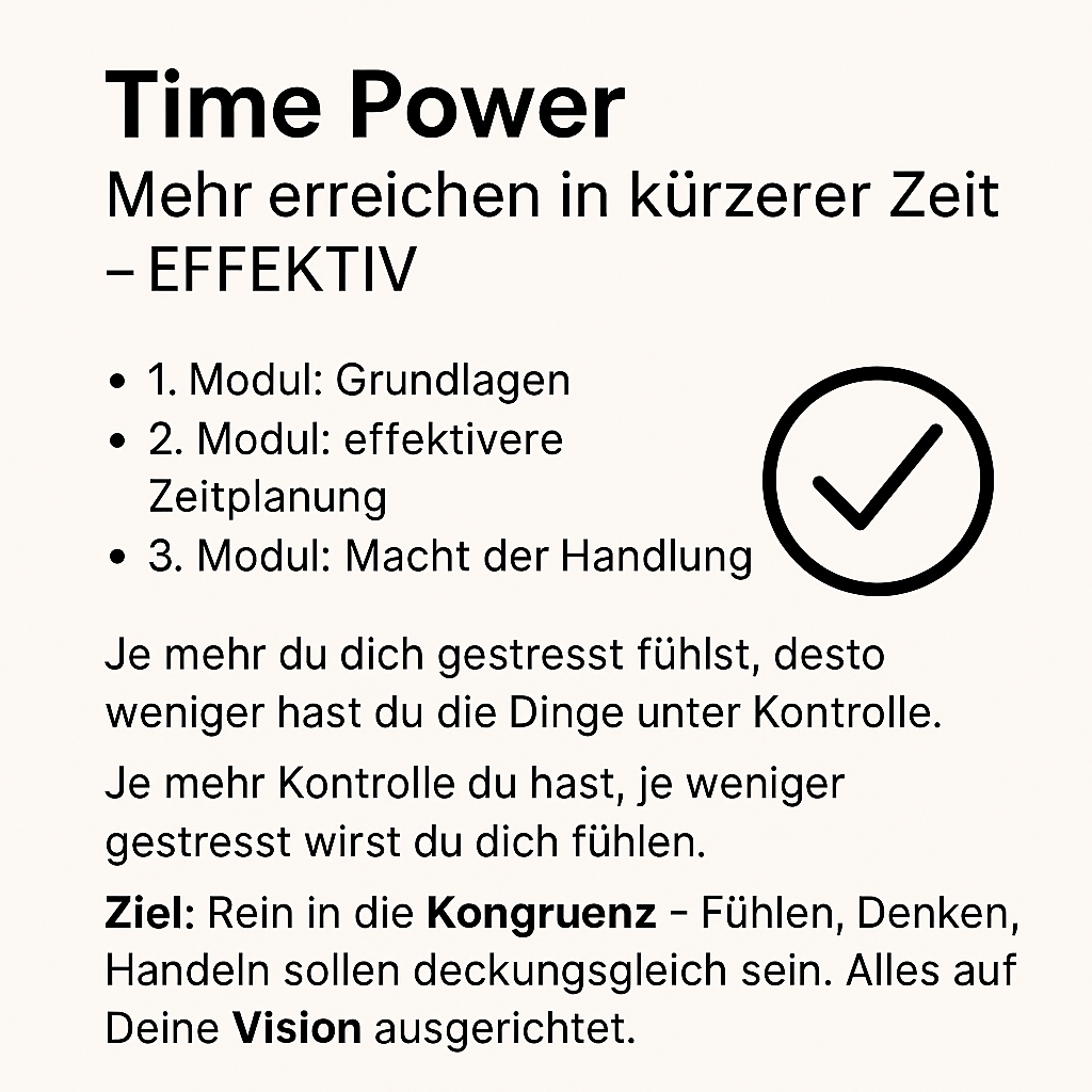 Time Power: Mehr erreichen in kürzerer Zeit – EFFEKTIV