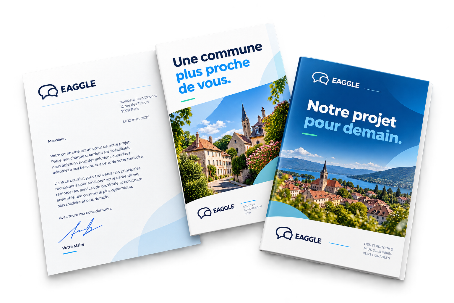 Exemples de courriers et imprimés personnalisés EAGGLE