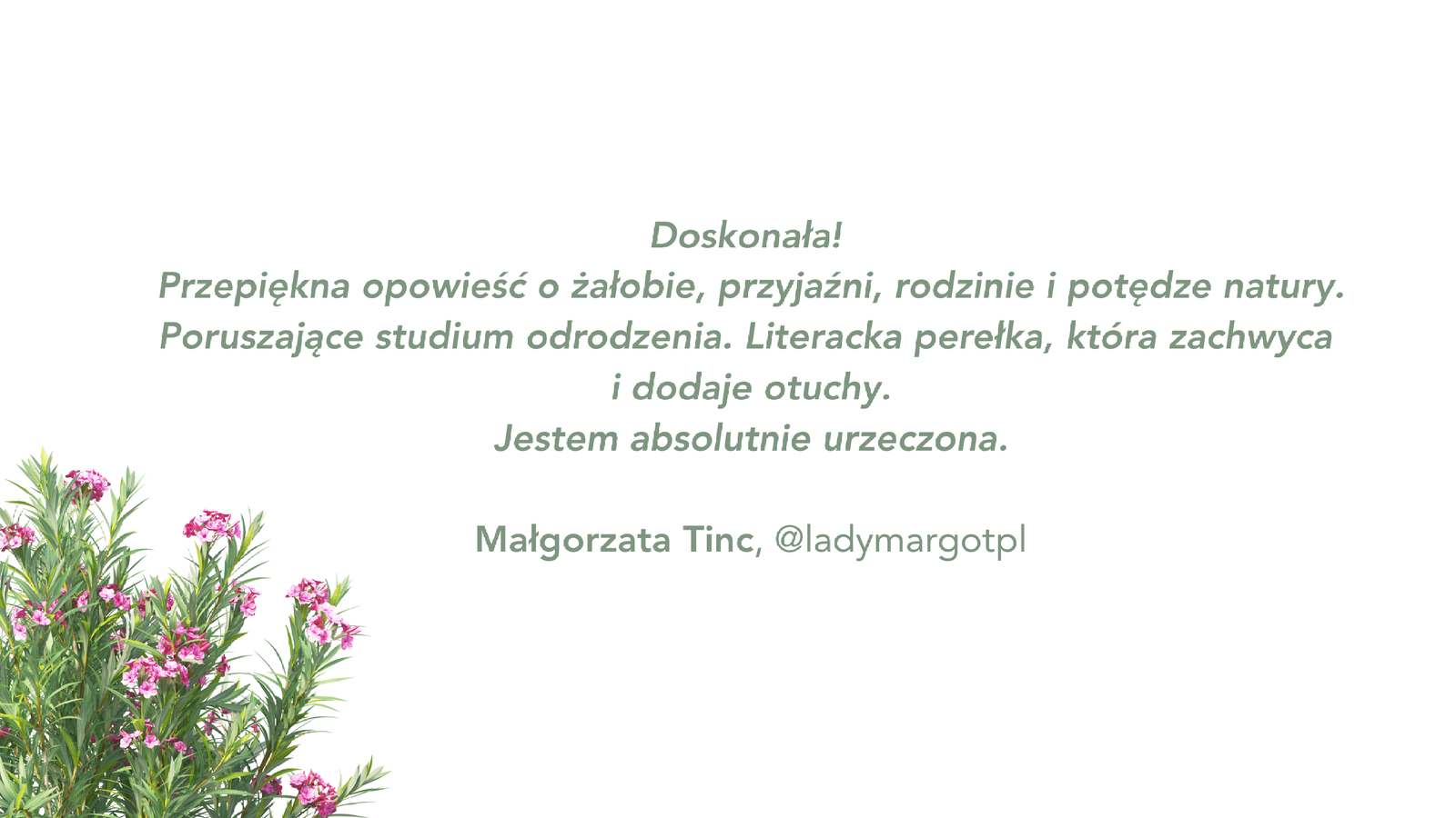 Opinia o książce od Lady Margot